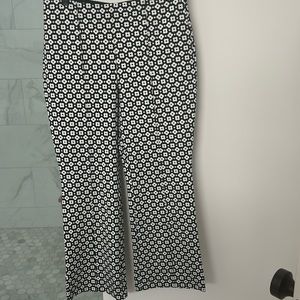 Maeve by Anthropologie Black and White knit crop pant